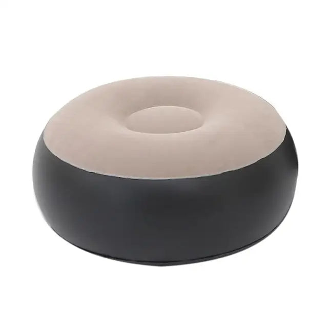 Inflatable Lazy Sofa Chair with Comfortable Leg Stool