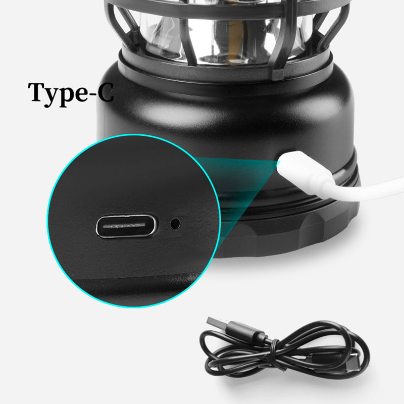 Rechargeable Vintage Camping LED lantern