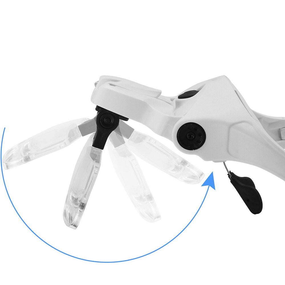 LED Magnifier Glasses