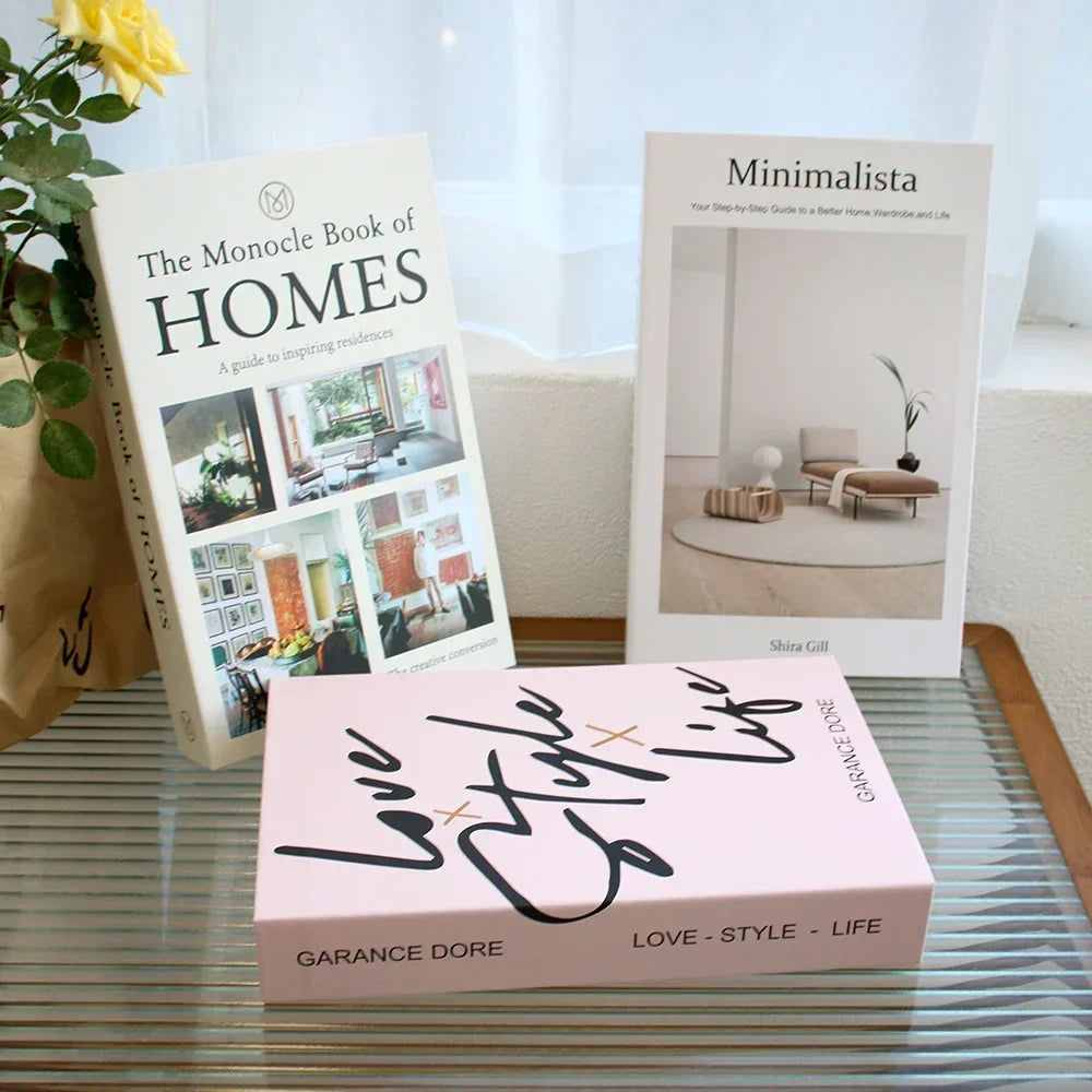 3 PCS Decor Designer Books - Living Room and Coffee Table