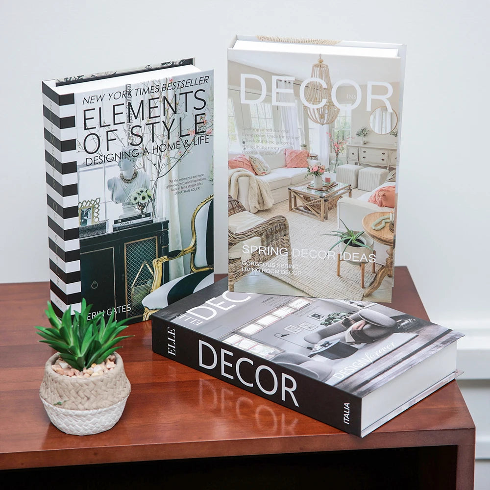 3 PCS Decor Designer Books - Living Room and Coffee Table