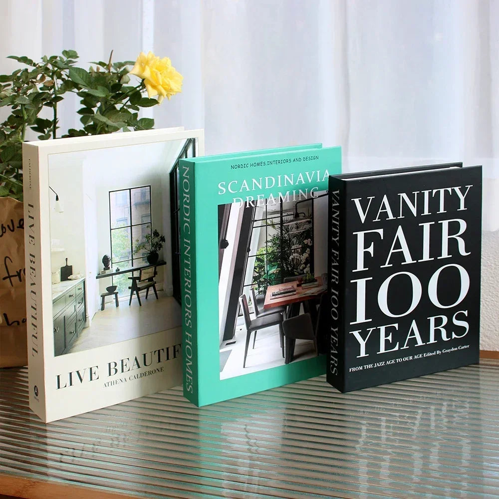 3 PCS Decor Designer Books - Living Room and Coffee Table