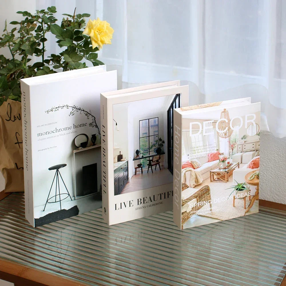 3 PCS Decor Designer Books - Living Room and Coffee Table