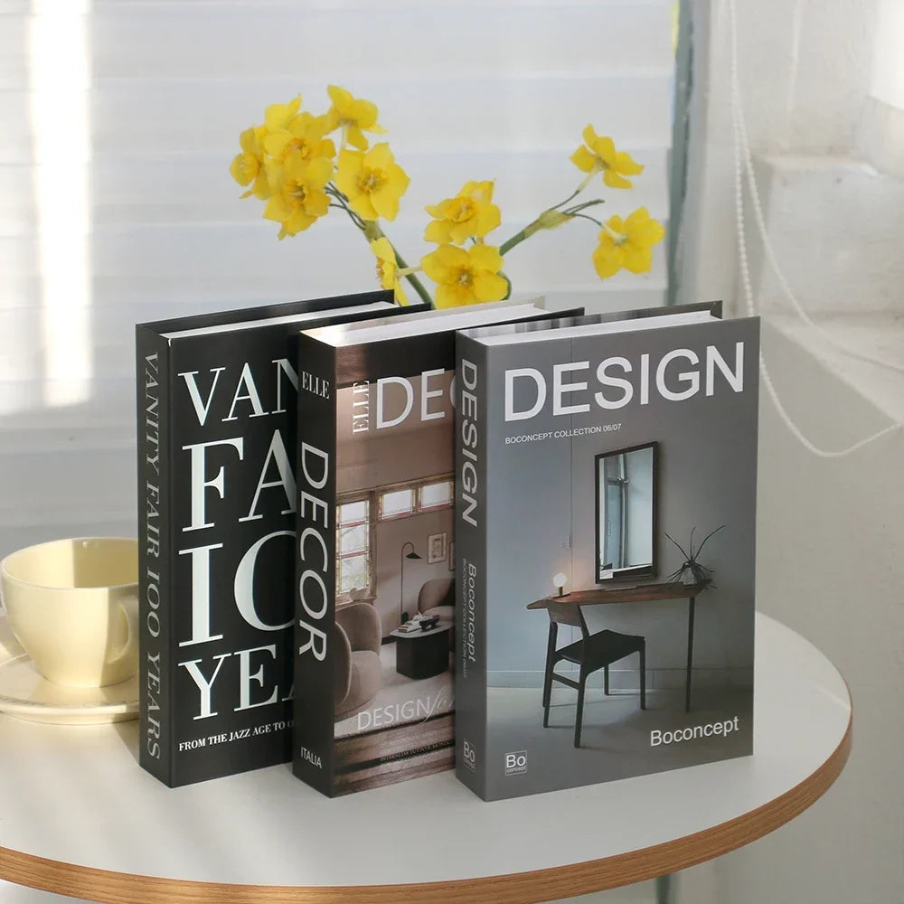 3 PCS Decor Designer Books - Living Room and Coffee Table