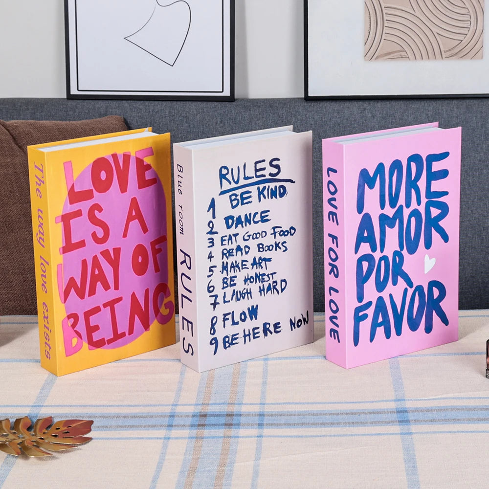 3 PCS Decor Designer Books - Living Room and Coffee Table