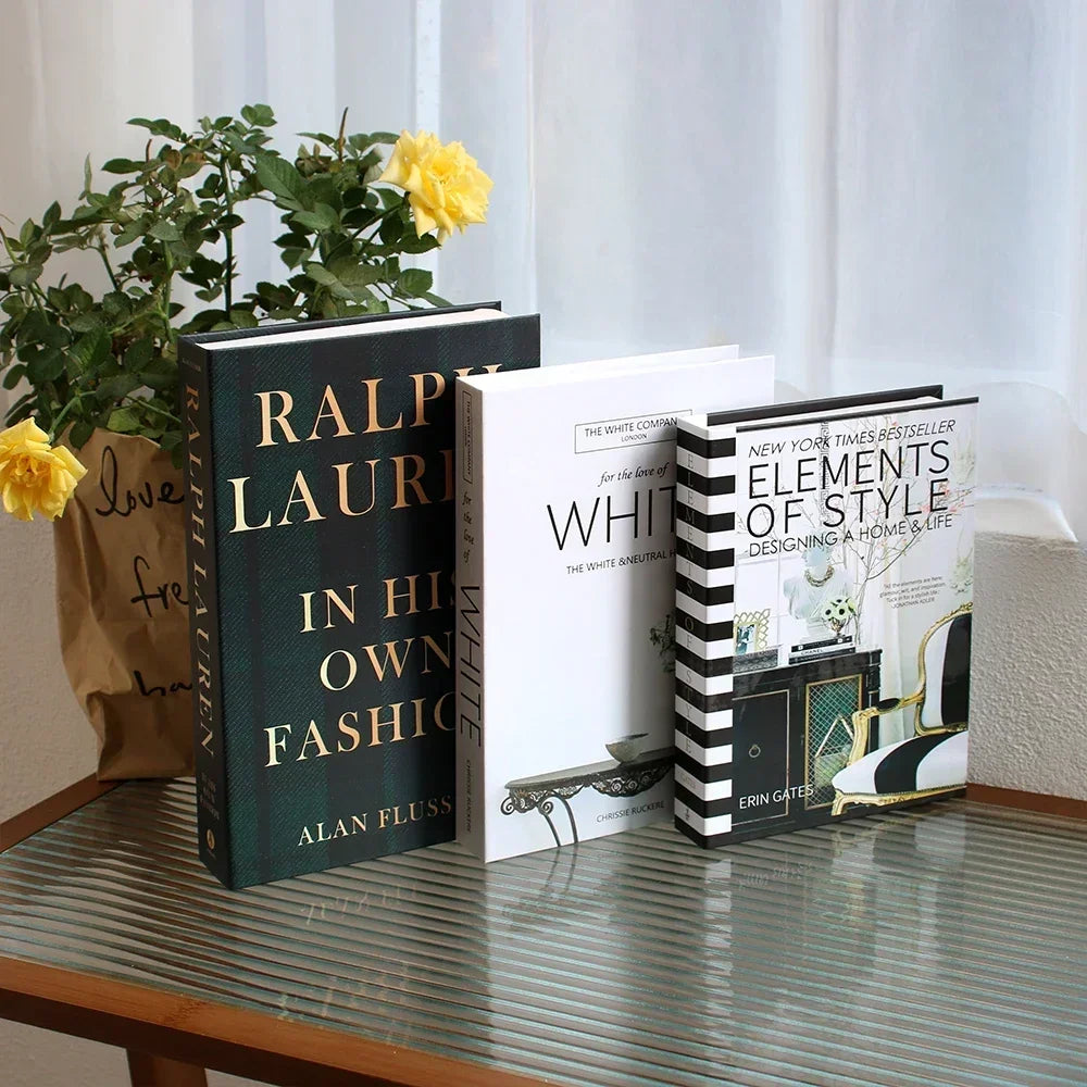 3 PCS Decor Designer Books - Living Room and Coffee Table