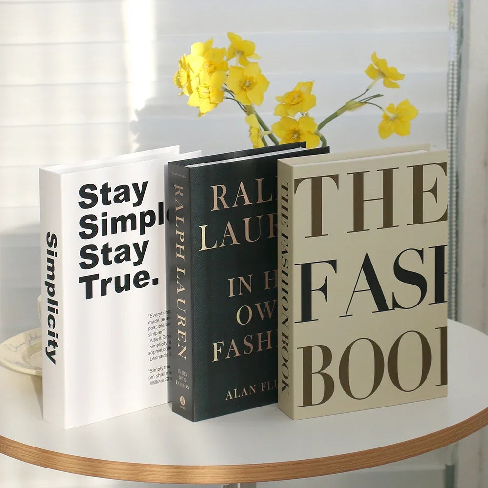 3 PCS Decor Designer Books - Living Room and Coffee Table