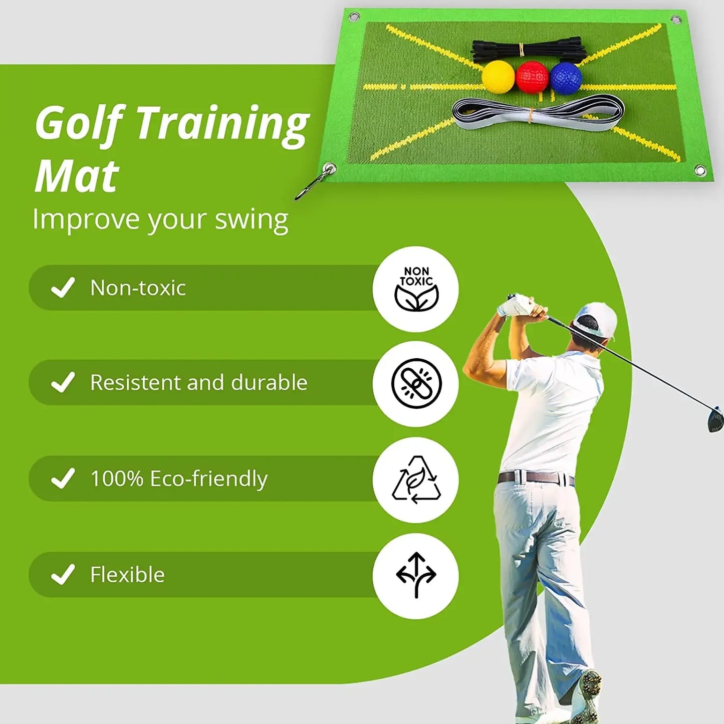 Golf Precision Swing Training Mat