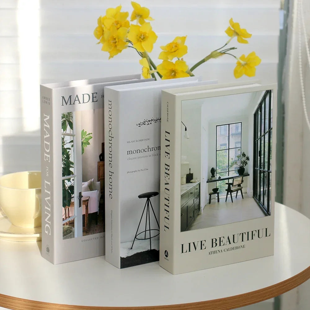 3 PCS Decor Designer Books - Living Room and Coffee Table