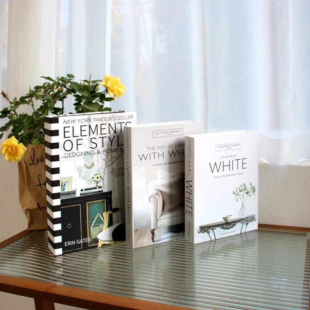 3 PCS Decor Designer Books - Living Room and Coffee Table