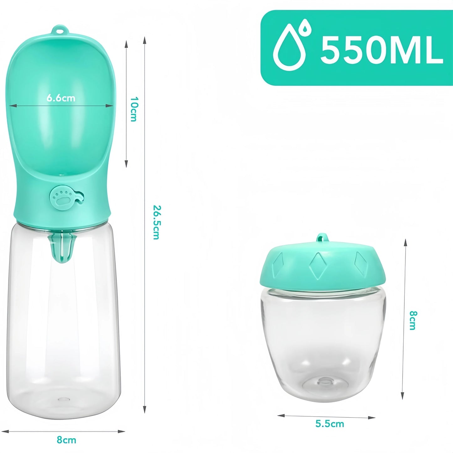 Pets Portable Water and Food Bottle