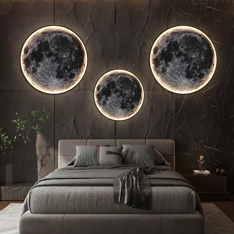 Bring the Moon Indoors - 3D LED Wall Light for Vibe-Setting Rooms