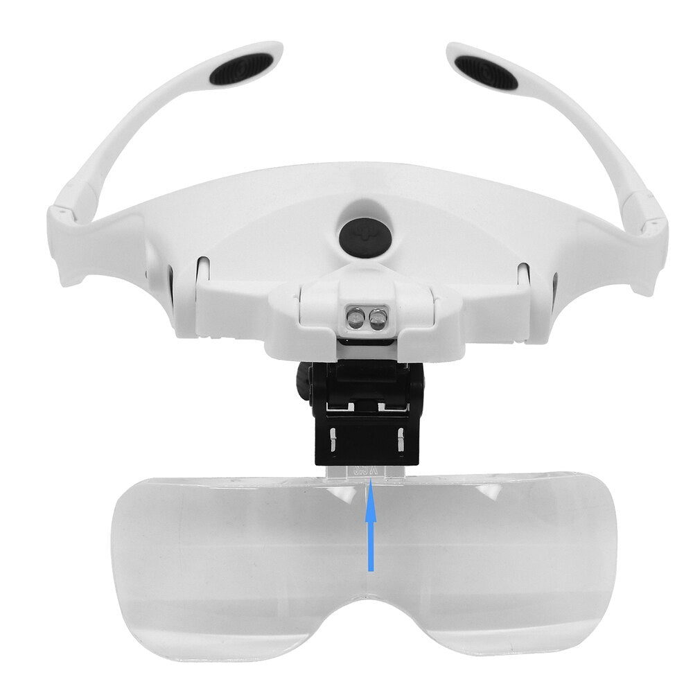 LED Magnifier Glasses