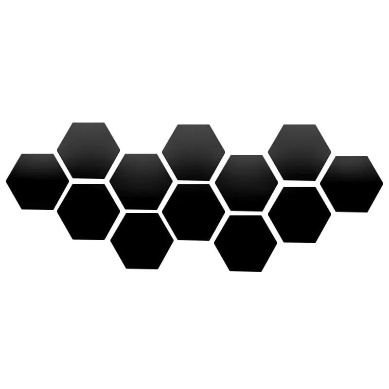 Hexagon Wall Decor Mirror Sticker