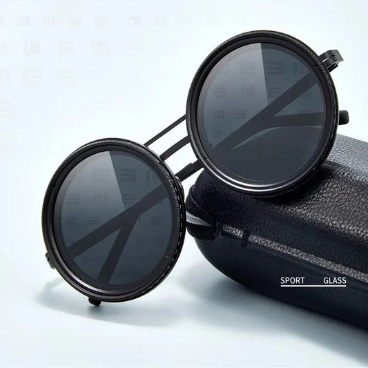 Handmade Adjustable Dimming ND9 Sunglasses - Men and Women