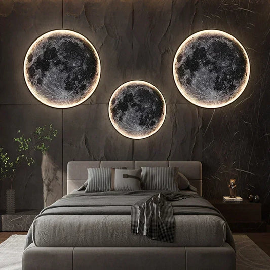 Bring the Moon Indoors - 3D LED Wall Light for Vibe-Setting Rooms